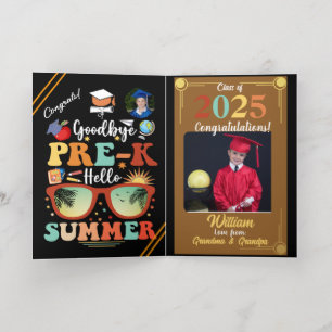 Persoonlijke Pre-k Afsluiting Hallo Zomer Folie Wenskaart
