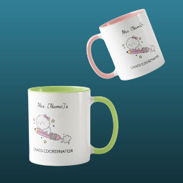 Persoonlijke Pre-K leerkracht cadeau combo mok