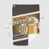 Persoonlijke Premium Koude Biermok Pub Bar  Golfhanddoek (Insitu)
