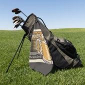 Persoonlijke Premium Koude Biermok Pub Bar  Golfhanddoek (Groen)