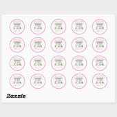 Persoonlijke preppy ijszaak sticker (Vel)