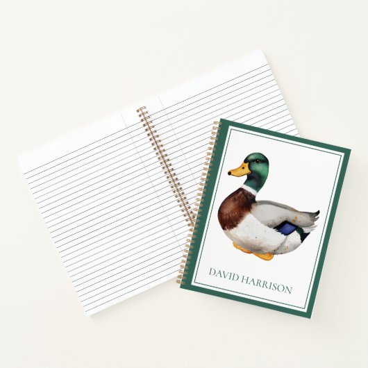 Persoonlijke Preppy Pekingeend Notitieboek (Binnen)