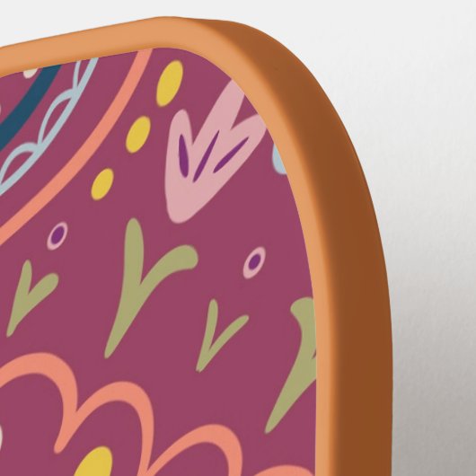 Persoonlijke Preppy Retro Pickleball Paddle (Links Detail)