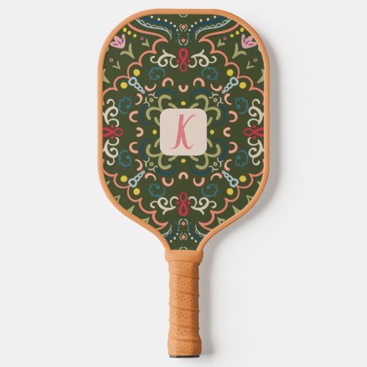 Persoonlijke Preppy Retro Pickleball Paddle (Voorkant)