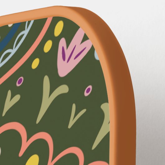 Persoonlijke Preppy Retro Pickleball Paddle (Links Detail)