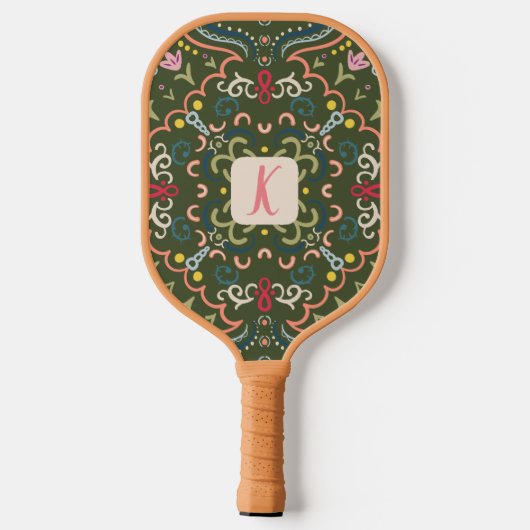 Persoonlijke Preppy Retro Pickleball Paddle (Achterkant)