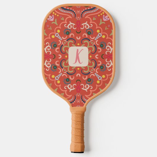 Persoonlijke Preppy Retro Pickleball Paddle (Achterkant)