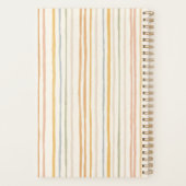 Persoonlijke Preppy Streep Geïllustreerde Pastel 2 Planner (Achterkant)