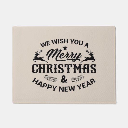 Persoonlijke Prettig Kerstfeest Deurmat (Voorkant)