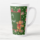 Persoonlijke Prettig Kerstfeest Latte Mok (Rechts)