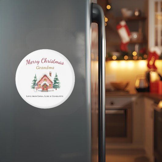Persoonlijke Prettig Kerstfeest Oma Magneet