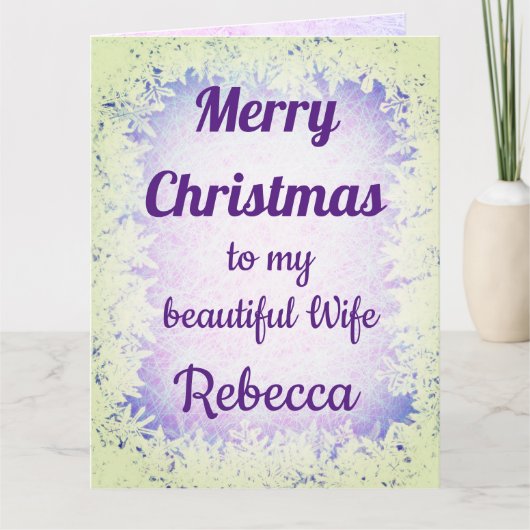 Persoonlijke Prettig kerstfeest vrouw Kaart (Voorkant)