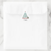 Persoonlijke Prettig Kerstmis Aangepaste Naam Cade Sticker (Tas)