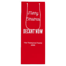 Persoonlijke Prettig Kerstmis Decanteer Nu Rood