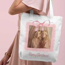 Persoonlijke Prettig Kerstmis Familie Foto Boodsch
