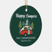 Persoonlijke Prettige Feestdagen Camper Keramisch Ornament (Rechts)