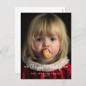 Persoonlijke Prettige feestdagen Foto-Briefkaarten (Voorkant / Achterkant)