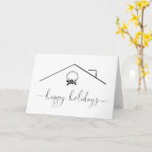 Persoonlijke Prettige feestdagen kerstkaart Kaart (Gele Bloem)