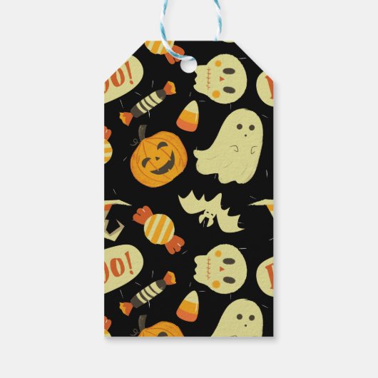 Persoonlijke Prettige Halloween Cadeaulabel (Achterkant)