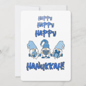 Persoonlijke prettige Hanukkah-vakantie Gnome  Feestdagenkaart (Voorkant)