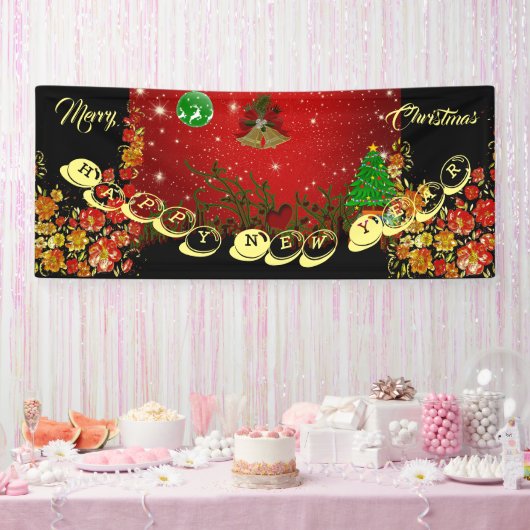 Persoonlijke prettige kerst met prettige kerst nie spandoek (Feest)