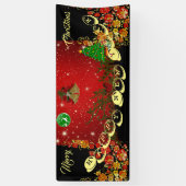 Persoonlijke prettige kerst met prettige kerst nie spandoek (Verticaal)