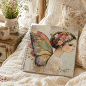 Persoonlijke Pretty Boho Vlinder Fee Pastel Notitieboek