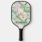 Persoonlijke Pretty Pastel Calla Lily Pickleball Paddle (Achterkant)