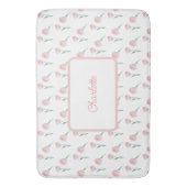 Persoonlijke Pretty Preppy Pioen Placemat Badmat (Voorkant Verticaal)