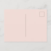 Persoonlijke Pretty Witte Roze Roos Bloem Briefkaart (Achterkant)
