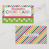 Persoonlijke prikkaart voor kinderen klantenkaartje (Voorkant / Achterkant)