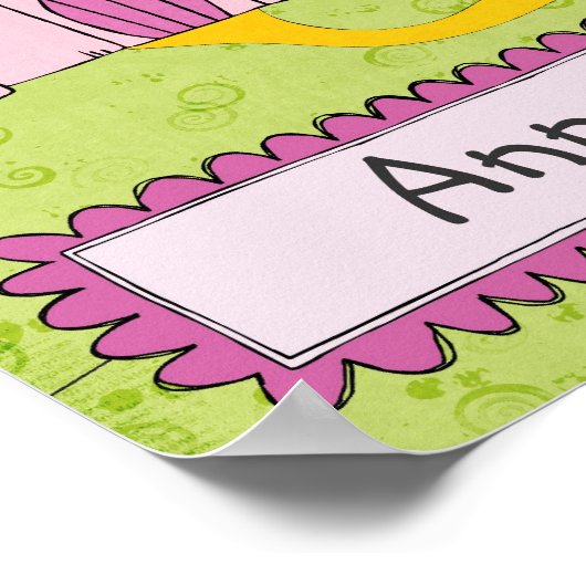 Persoonlijke Princess Castle Art Poster (Hoek)