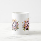 Persoonlijke Princess Floral Mok – Met Naam (Center)
