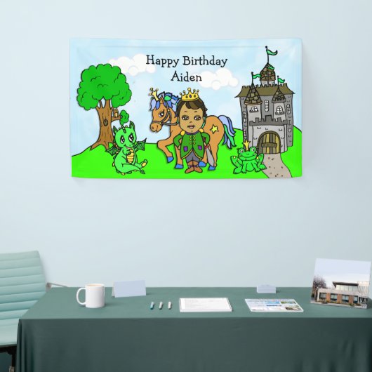 Persoonlijke Prins Birthday Banner (Beurs)