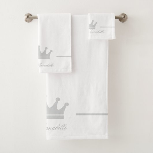 Persoonlijke prinses bad handdoek (Insitu)