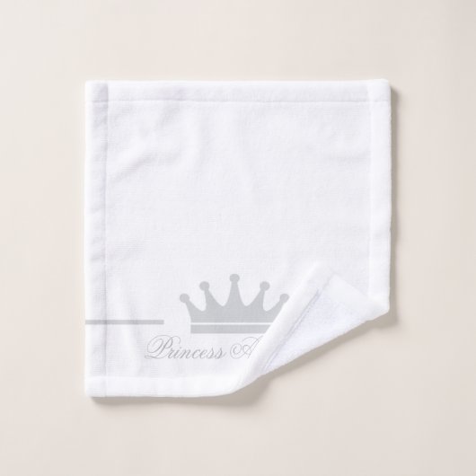Persoonlijke prinses bad handdoek (Wasdoekje)