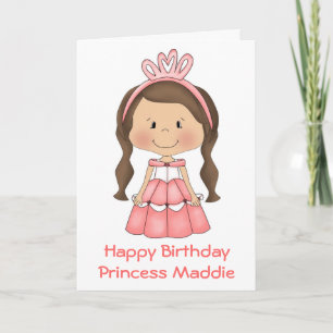 Persoonlijke prinses Birthday-kaart Kaart