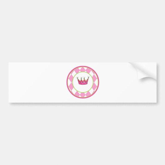 Persoonlijke prinses bumpersticker (Voorkant)