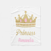 Persoonlijke prinses Fleece Blanket (Voorkant)