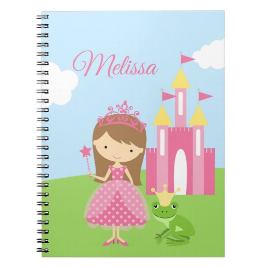 Persoonlijke prinses notebook / Journal of Girls Notitieboek (Voorkant)
