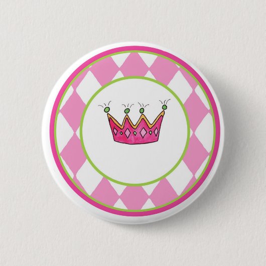 Persoonlijke prinses ronde button 5,7 cm (Voorkant)