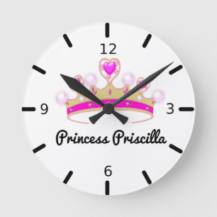 Persoonlijke prinses Tiara Ronde Klok