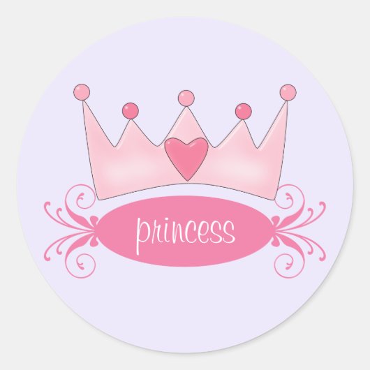 Persoonlijke prinses Tiara Stickers (Voorkant)