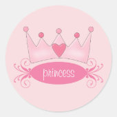Persoonlijke prinses Tiara Stickers (Voorkant)