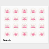 Persoonlijke prinses Tiara Stickers (Vel)