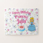 Persoonlijke Prinses Verjaardags Legpuzzel (Horizontaal)