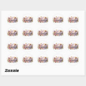 Persoonlijke Prinsessen Bloem Naam Stickers (Vel)
