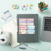 Persoonlijke Prinsessennaamlabels – Pastel Kawaii Sticker (iPad Cover)