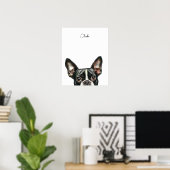 Persoonlijke Print van Boston Terrier Hond (Thuiskantoor)