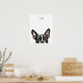 Persoonlijke Print van Boston Terrier Hond (Keuken)